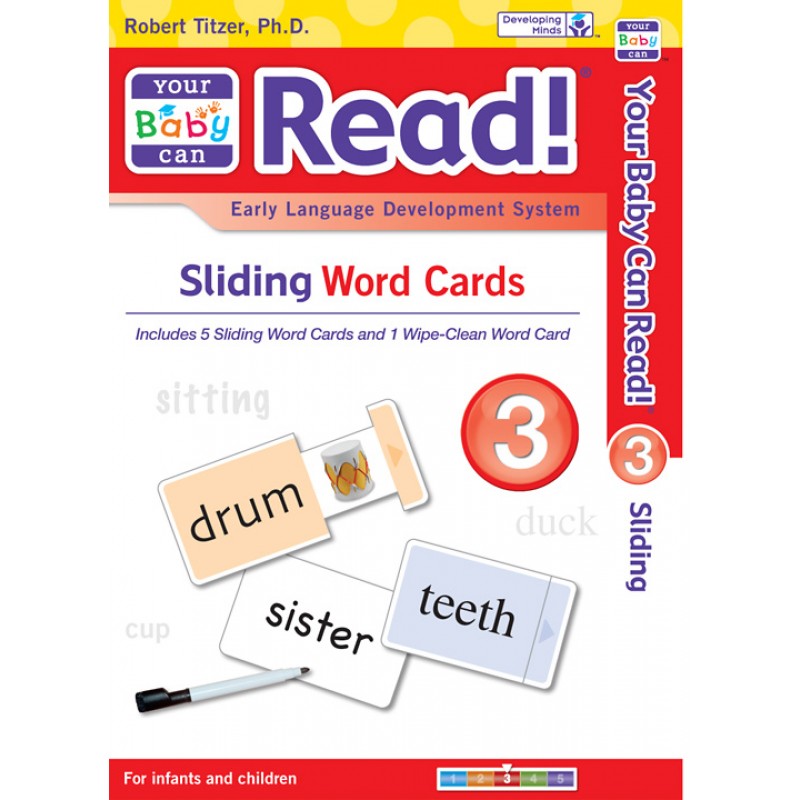 Sliding Word Cards Volume 3 (Red Cover)