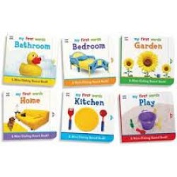 6 MINI SLIDING BOARD BOOKS (INCLUDES 6 BOARD BOOKS WITH SLIDING PAGES)